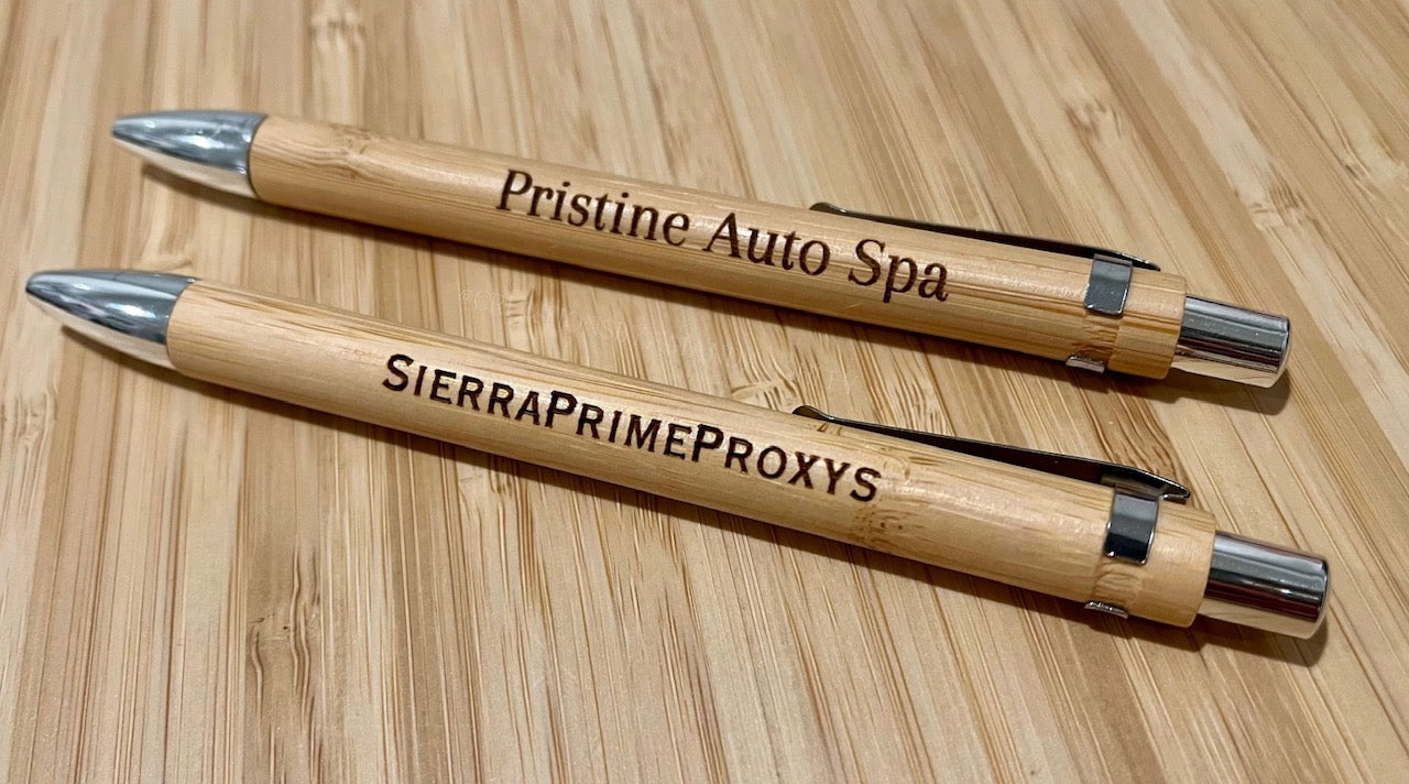 Stationary Engraved Pens