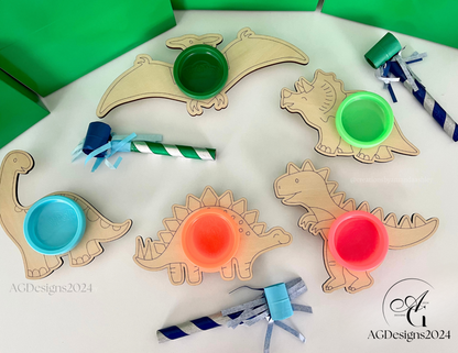 Dinosaur Play-Doh Holders