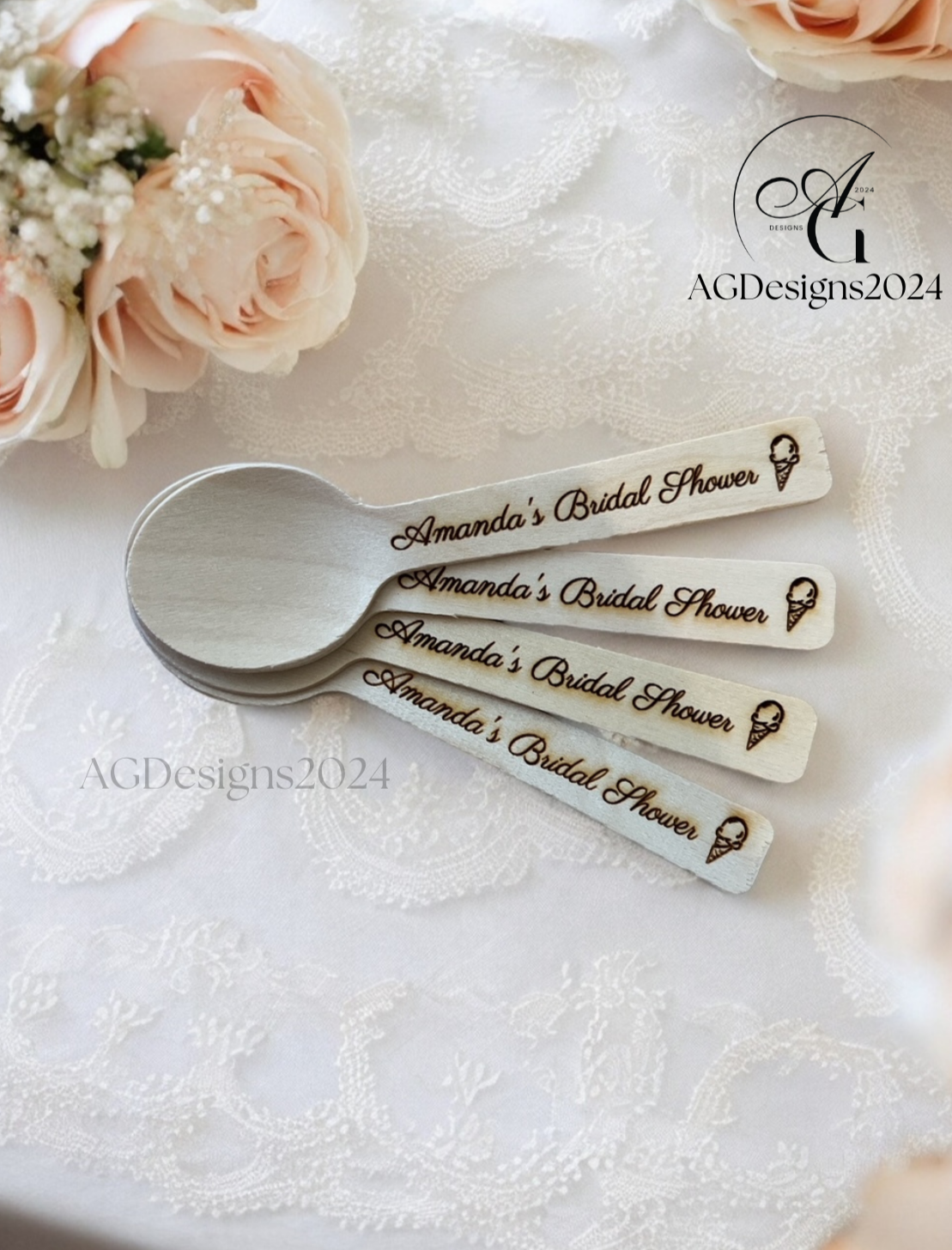 Custom Engraved Wooden Spoons