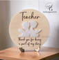 Teacher Engraved Round