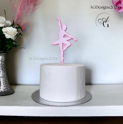 Ballerina Tutu Dress Cake Topper