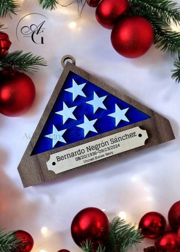 Memorial Flag Ornament