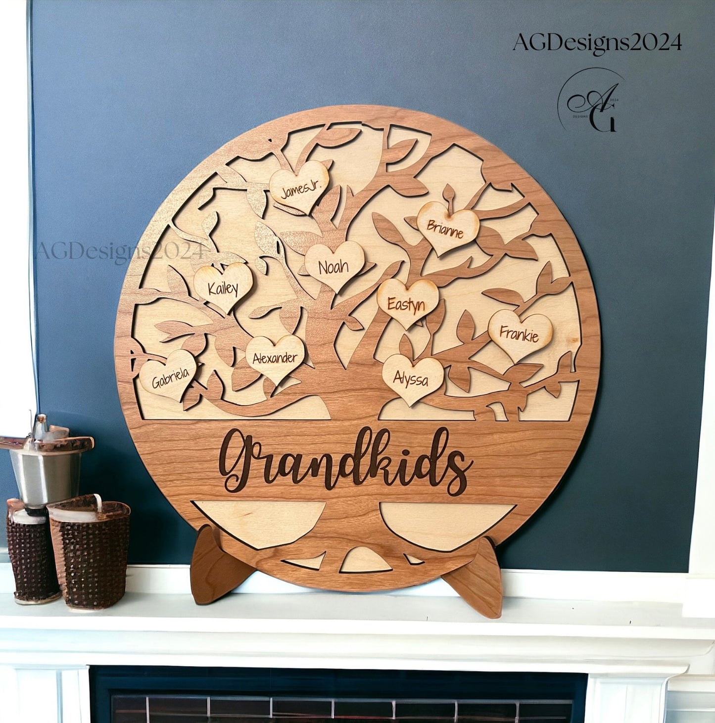 Grandkids Family Tree Round